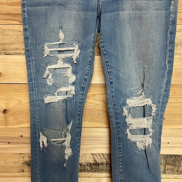 American Eagle Outfitters size 12 Short Medium Wash Next Level Stretch Jeans - Picture 5 of 13